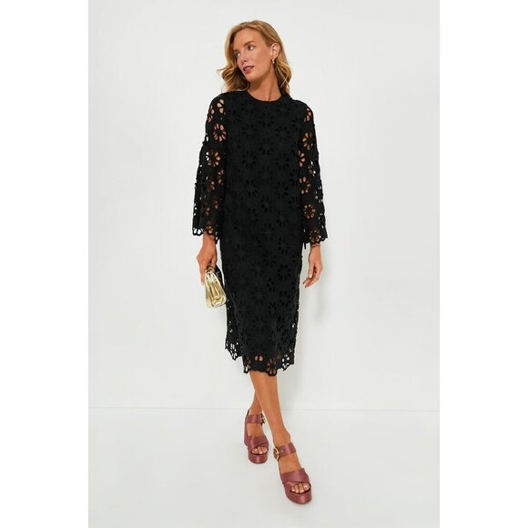 NWT Tuckernuck Noir Eyelet Hutton Dress - Picture 1 of 6